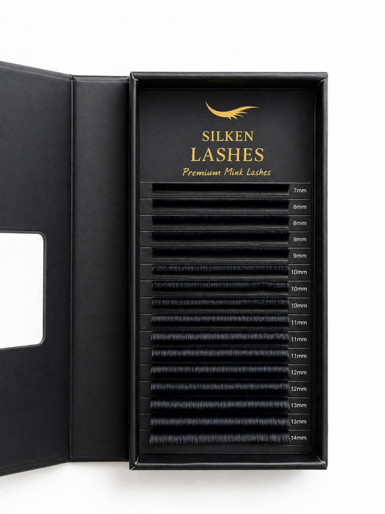 Rzęsy Premium Mink MIX Silken Lashes 7-14mm - profesjonalne rzęsy mink w pudełku