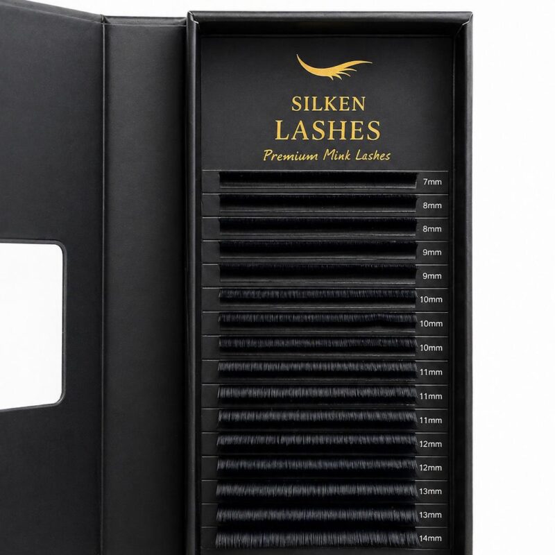 Rzęsy Premium Mink MIX Silken Lashes 7-14mm - profesjonalne rzęsy mink w pudełku