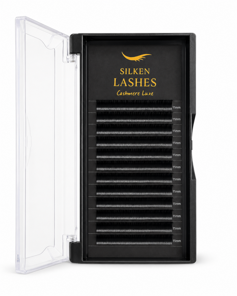 Rzęsy Cashmere Silken Lashes długości 7-13mm - lekkie rzęsy o luksusowym blasku